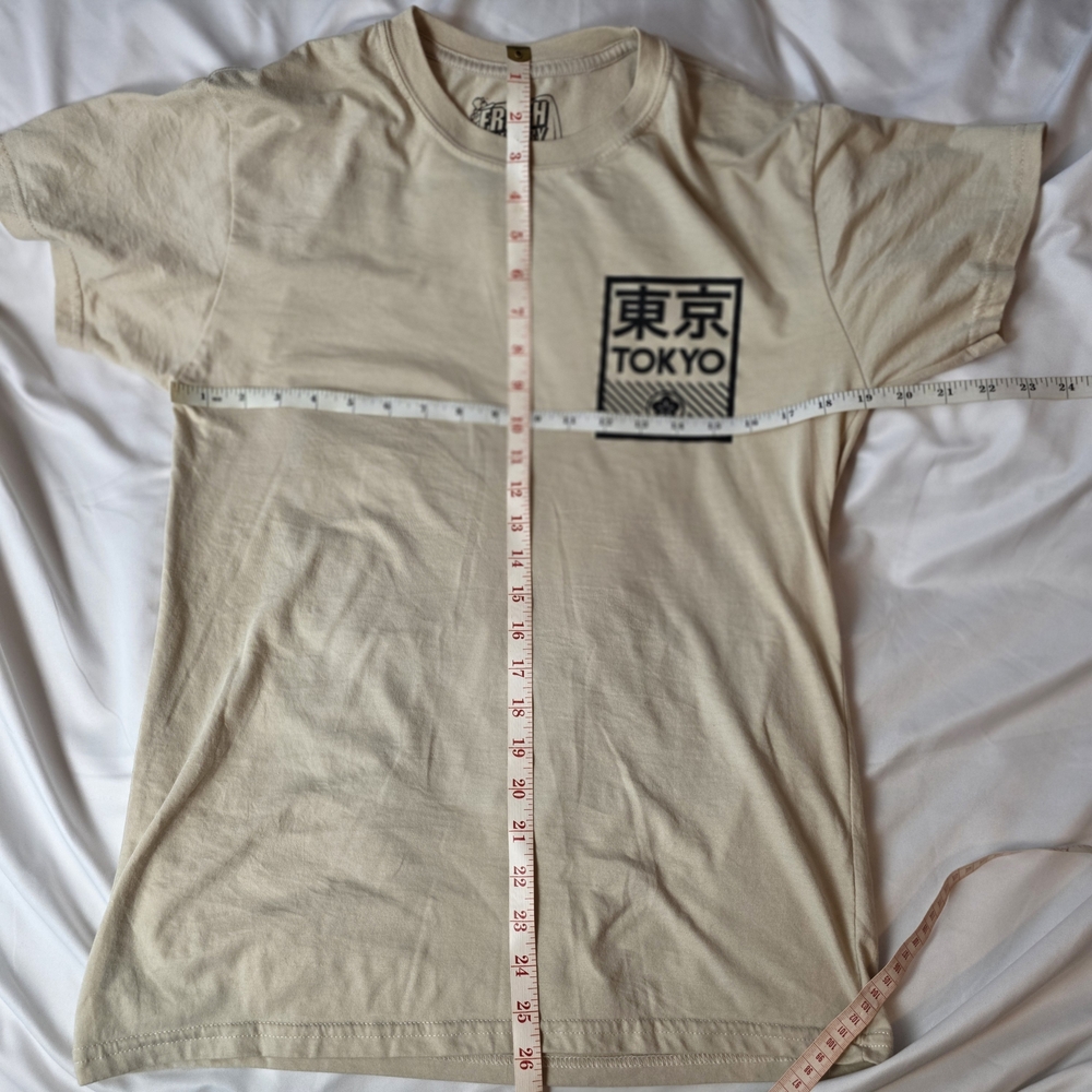 Fresh Laundry Beige Tokyo Graphic Tee Size Medium - Picture 5 of 5